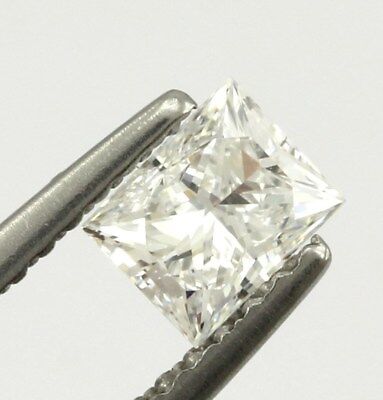 GIA Diamond 0.45 carat Rectangular Princess Cut D VVS2 4.73 x 3.83 x 2.96 mm NEW