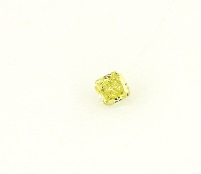 GIA natural diamond 0.10ct Fancy Intense Greenish-Yellow 2.76x2.64x1.60mm NEW