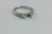 14k white gold .69ctw princess diamond cathedral engagement ring semi mount NEW
