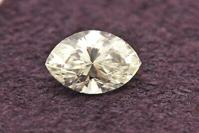 GIA cert diamond marquise brilliant 0.64 carat I color VVS1 6.98x4.55x3.29mm