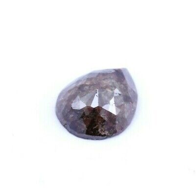 brown diamond rose cut pear shape 3.35ct 11.94x9.13x4.19mm loose gemstone new