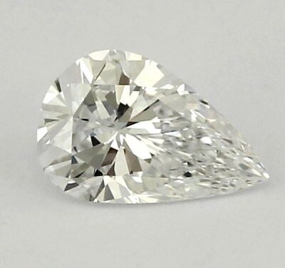 NEW GIA 0.44 ct diamond pear brilliant shape D VS2 6.88x4.45x3.67mm Good/Good