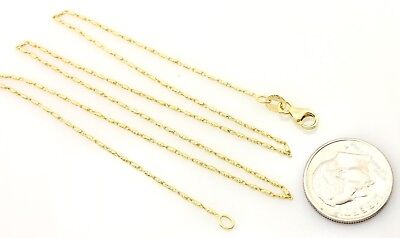 14k yellow gold 16 inch 2.39g 0.90mm RAZO chain necklace lobster clasp NEW 15677