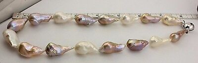 16" strand freshwater multi color baroque cultured pearls NEW 22-25mmx12-16mm