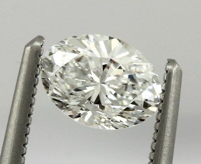GIA Certified Oval Brilliant 0.59 carat Diamond D VVS2 6.25 x 4.58 x 3.26 mm NEW