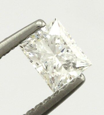 GIA Diamond 0.45 carat Rectangular Princess Cut D VVS2 4.73 x 3.83 x 2.96 mm NEW