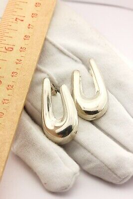 MEXICO 925 MM-38 sterling silver earrings 1.5 inch drop dangle vintage 15.66g