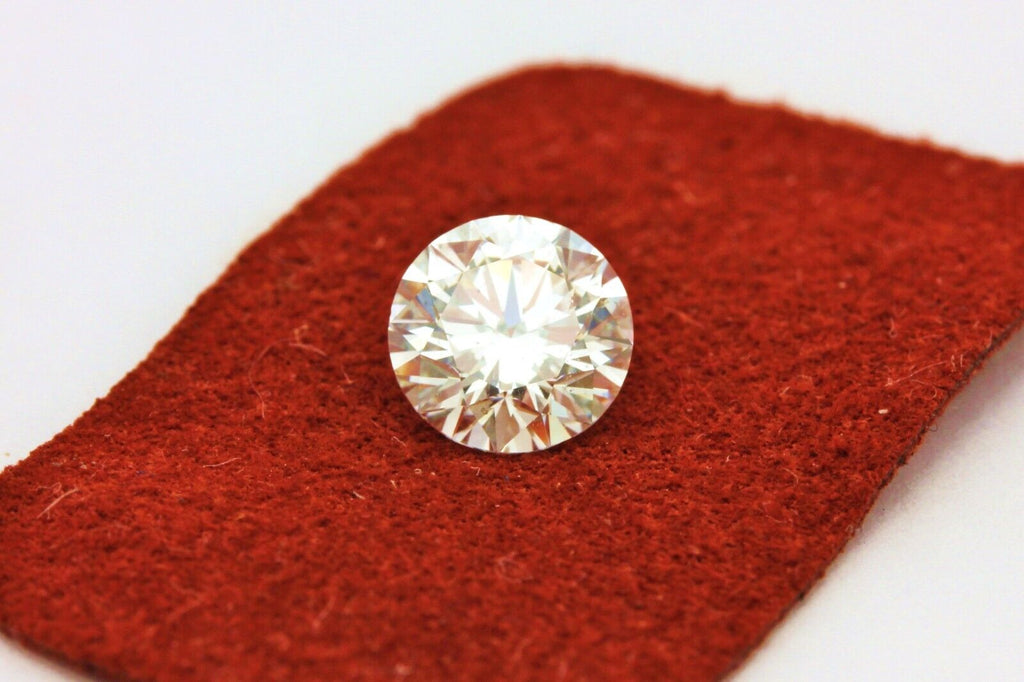 GIA natural diamond 1.00ct F SI2 round 6.34-6.37x3.98mm triple excellent new