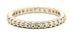 platinum 0.44ctw diamond eternity wedding band ring size 5 2.54g new