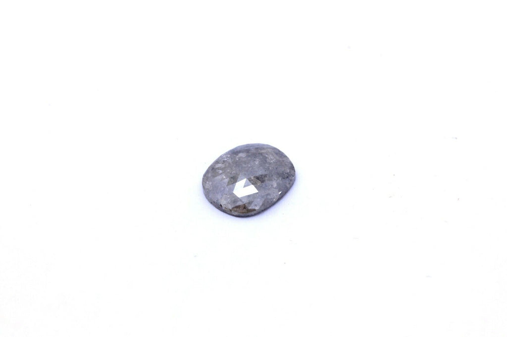 rose cut cushion diamond 1.80ct 9.41x8.15 loose light brown grey natural new