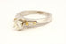 platinum 18k yellow gold engagement ring three stone diamond size 6.75 7.60g