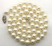 6.5-7mm round white cultured pearl 18" necklace 14k white gold clasp 28.13g NEW