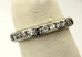 Platinum .81ctw round diamond eternity wedding band sz 4.25 ring vintage estate