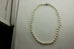 14k white gold 16 inch round white cultured pearl 7-7.5mm strand necklace NEW