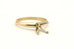 14k yellow gold 7mm round engagement ring solitaire setting 2.35g size 6.5 2.5mm