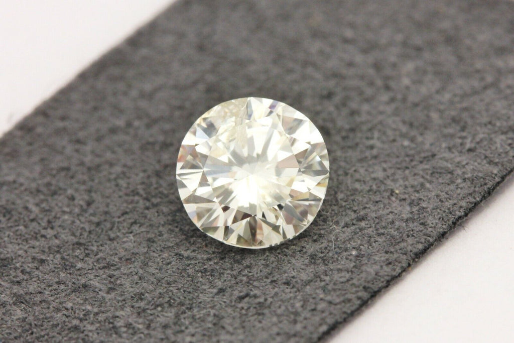 natural diamond 1.01ct round brilliant KL I2 6.27-6.40x3.84mm estate loose