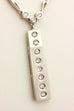 ITALY 585 14k white gold 1.18ctw diamond pendant necklace 16 inch 19.76g estate
