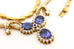 18k yellow gold 18 inch necklace 8 ctw oval Tanzanite 2 ctw round Diamond estate
