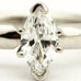 Platinum 0.56ct marquise diamond solitaire engagement ring estate size 6.25 band