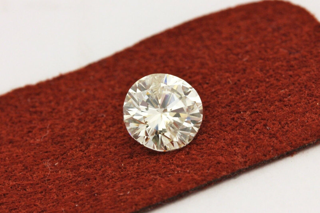 natural diamond 1.01ct round brilliant KL I2 6.27-6.40x3.84mm estate loose