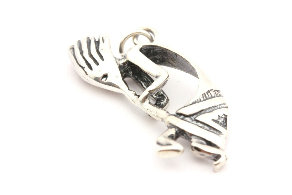 sterling silver Kolopelli pendant charm 1.25 inch 3.99g estate vintage