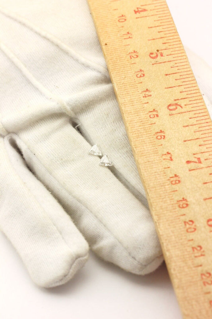 natural diamond matched pair loose triangle brilliant 0.51ctw E SI1 new