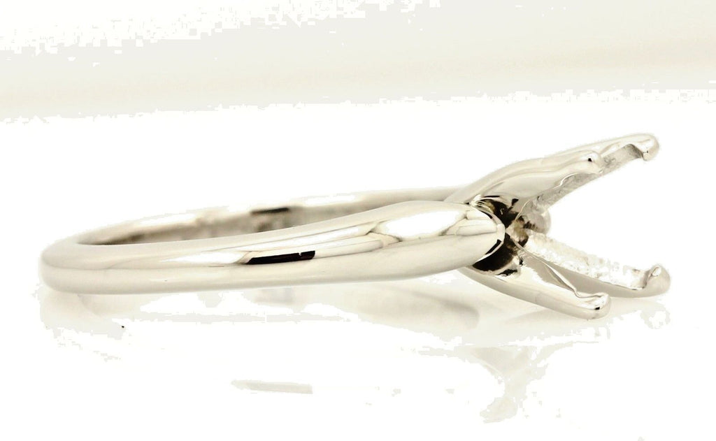 Jabel 7mm round 1.25ct 900 platinum solitaire engagement ring setting 4.48g