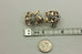 Estate Platinum 10k Rose gold .86ctw diamond butterfly clip on earrings vintage