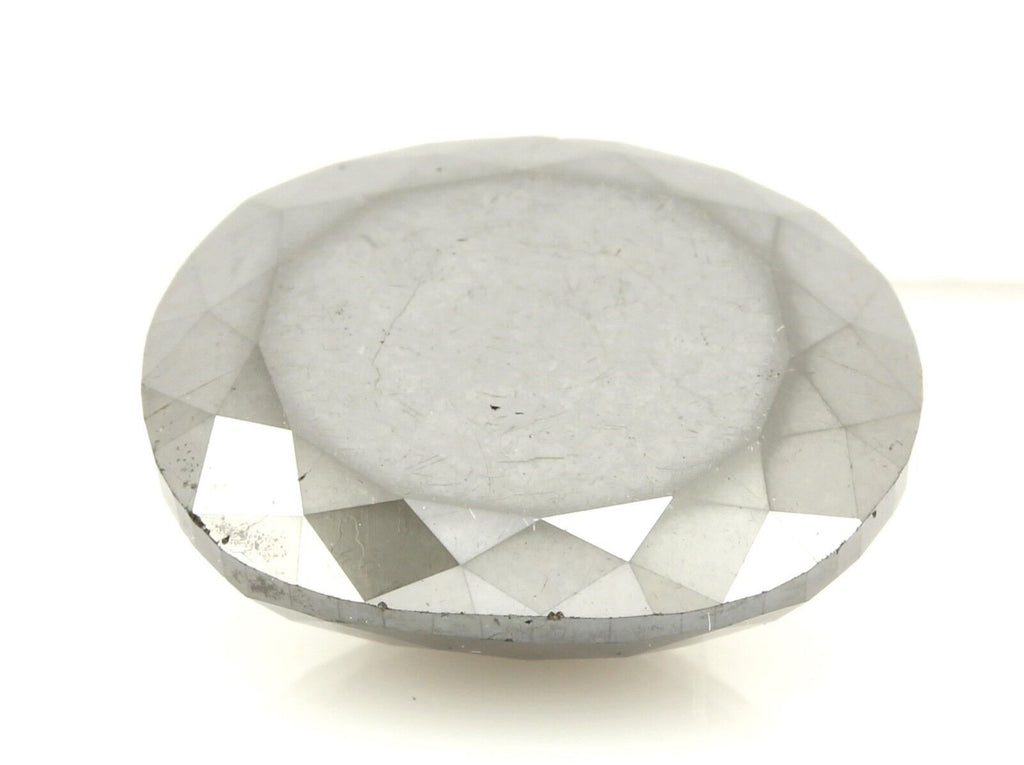 Black diamond irradiated 11.79 ct 15.28 x 12.74 x 7.40 mm loose oval mix NEW