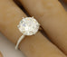 platinum 11.5mm round brilliant cubic zirconia solitaire engagement ring 7.65g