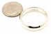 14k white gold Men's 6mm wedding domed band sz10 comfort fit ring polish NEW 9.1