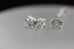 14k white gold .63ctw 4.3mm round diamond solitaire stud earrings NEW .81 grams