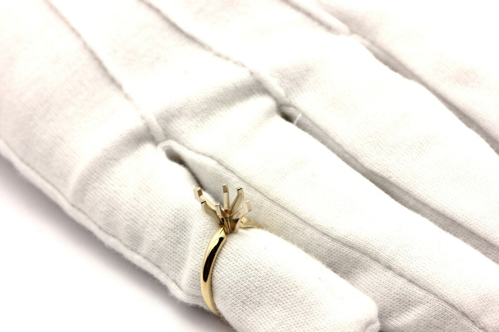 11x7mm marquise engagement ring solitaire setting 14k gold NEW 2.58g size 6.25