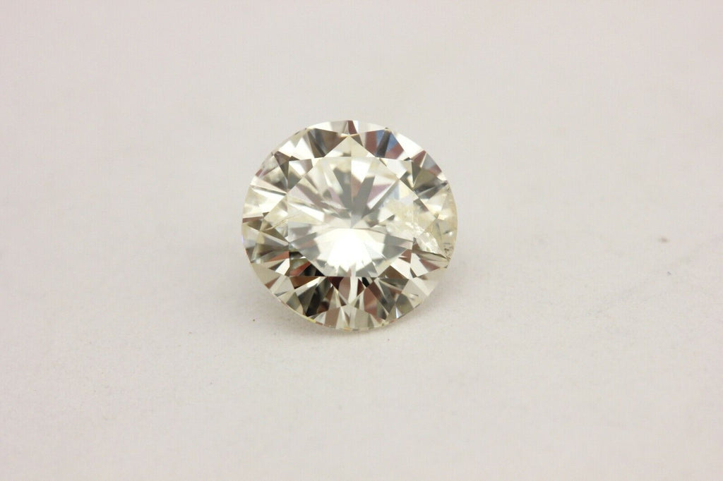 natural diamond 1.01ct round brilliant KL I2 6.27-6.40x3.84mm estate loose