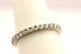 platinum 0.44ctw diamond eternity wedding band ring size 5 2.54g new