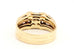 14k yellow gold diamond engagement wedding ring band set size 6.75 7.62g vintage