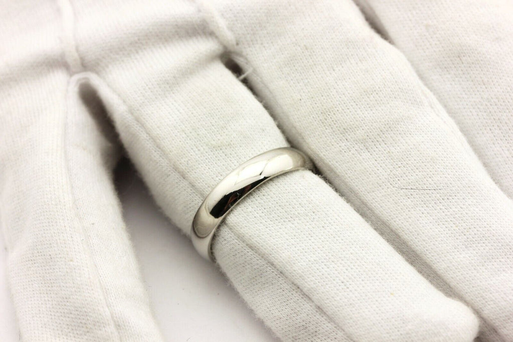 950 platinum wedding band ring size 9 4.5mm estate 9.15g 2mm depth