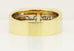 14k yellow white gold man's wedding band 0.62ctw princess diamond sz 8.5 estate