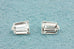 loose natural diamond 0.33ctw matched pair bullet step cuts E VVS2 4x3x1.5mm new