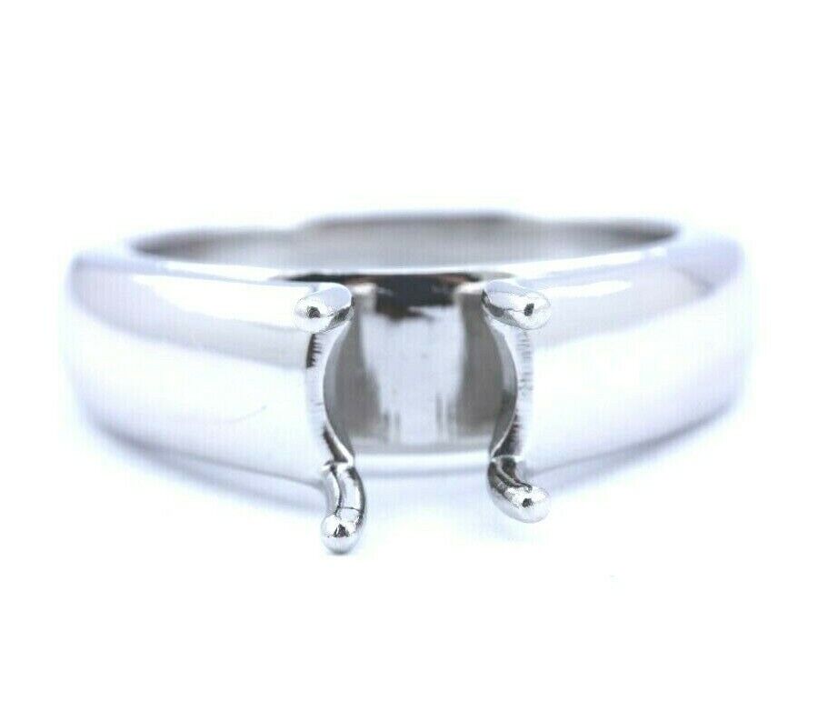 NEW Platinum Engagement Ring Setting 6mm Cathedral Solitaire 7.4mm 1.5ct 11.47g