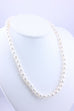 Akoya pearl strand necklace 8mm 18 inch round white 7.5-8m 14k gold clasp estate