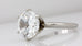 platinum 11.5mm round brilliant cubic zirconia solitaire engagement ring 7.65g