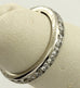 Platinum .81ctw round diamond eternity wedding band sz 4.25 ring vintage estate