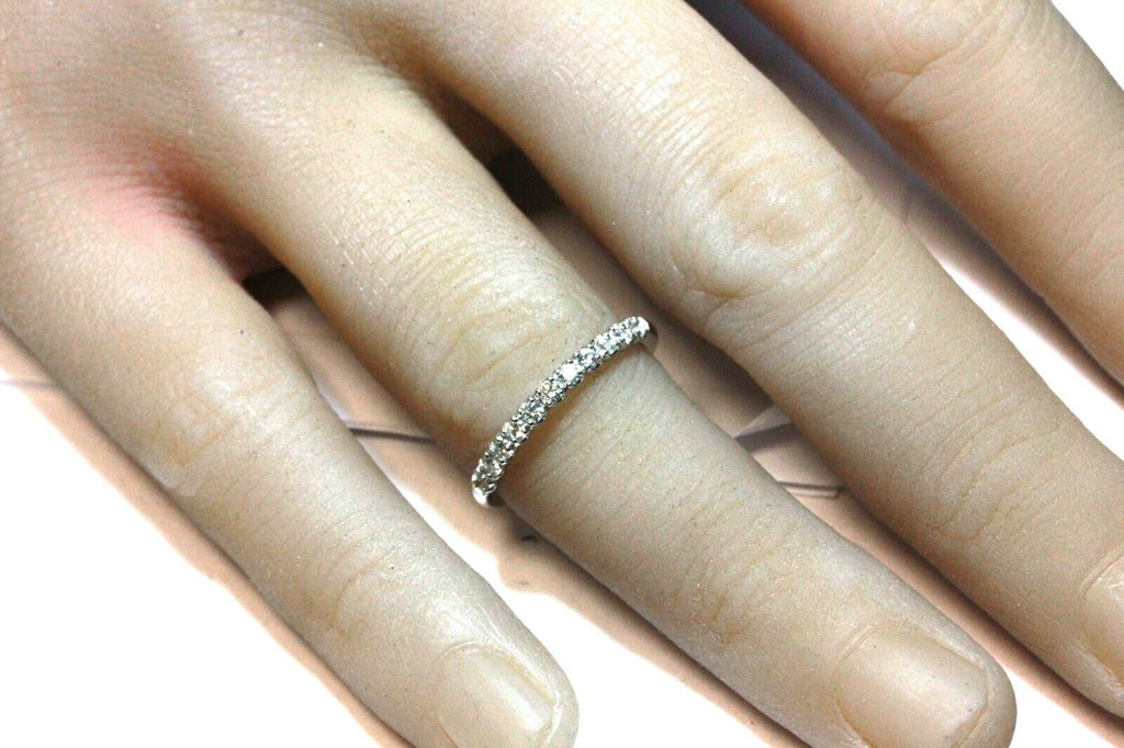 platinum diamond wedding band size 7 0.28ctw ring 3.1g new