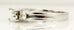 14k white gold 3 stone diamond engagement ring semi mount 0.46ctw sz 8.25 6.98g