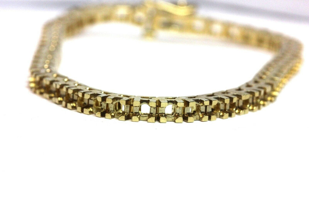 14k yellow gold 7 inch 2.35mm bracelet mount setting 52 2.75mm rounds new 15.68g