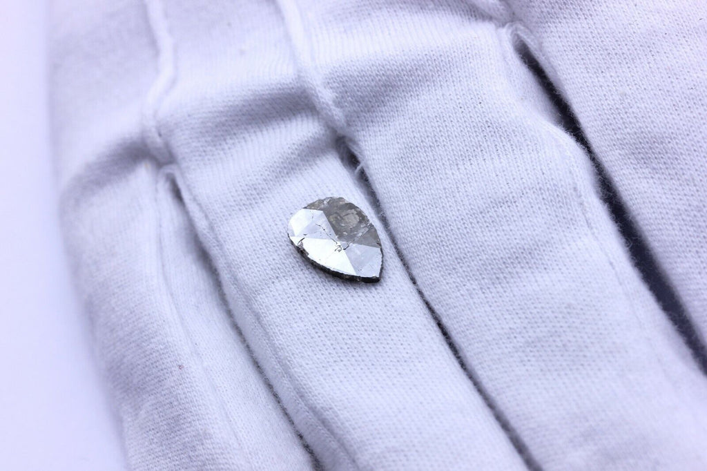 loose natural diamond gray and brown pear shape 1.67ct 12.70x8.60x1.42mm new gem