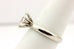 Platinum 0.56ct marquise diamond solitaire engagement ring estate size 6.25 band