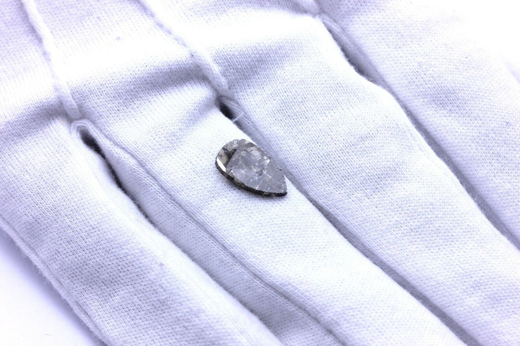 loose natural diamond gray and brown pear shape 1.67ct 12.70x8.60x1.42mm new gem