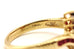 SUMAL 14k yellow gold red marquise ruby diamond 0.60ctw ring size 5 3.32g estate